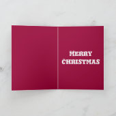 De slechte Kerstkaart van de Kerstman Feestdagen Kaart (Binnen)