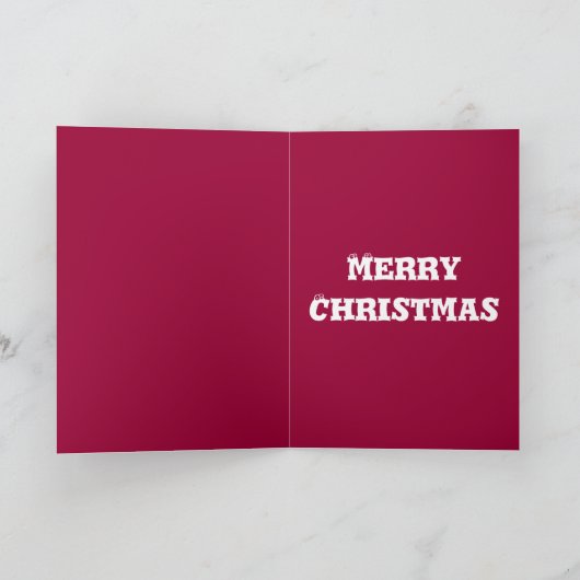 De slechte Kerstkaart van de Kerstman Feestdagen Kaart (Binnen)