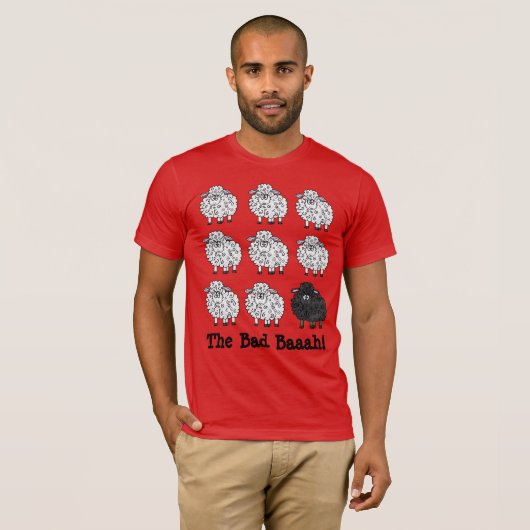 De slechte schaap in het T-shirt van de familie (Voorkant volledig)