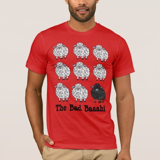 De slechte schaap in het T-shirt van de familie (Voorkant)