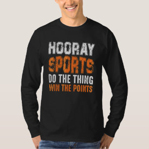 De slechte sport wint de puntjes schaars. t-shirt