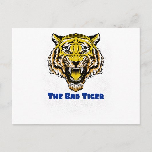 De slechte tijger briefkaart (Voorkant)
