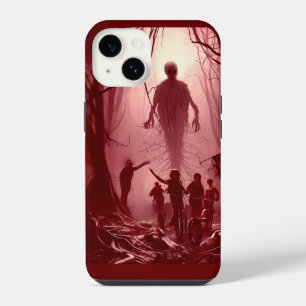 De slechteriken najagen (Rood) iPhone 14 Hoesje