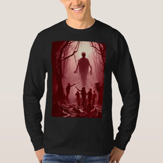 De slechteriken najagen (Rood) T-shirt (Voorkant)