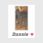 De slechtheid van de mensheid voor de vloed sticker (Vel)