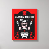 De slechtste BBQ-kok ter wereld Canvas Afdruk (Voorkant)