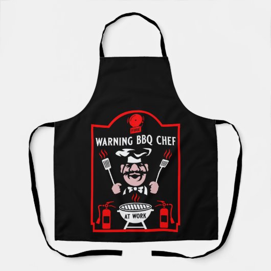 De slechtste BBQ-kok ter wereld Schort (Voorkant)