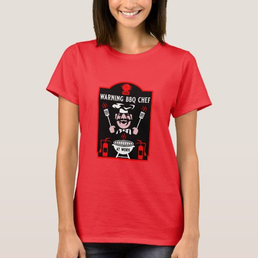 De slechtste BBQ-kok ter wereld T-shirt (Voorkant)