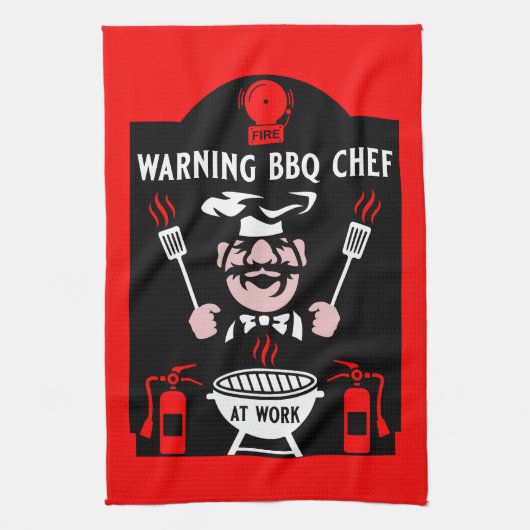 De slechtste BBQ-kok ter wereld Theedoek (Verticaal)