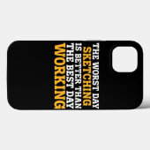 DE SLECHTSTE DAG SCHETSEN GRAPPIG SARCASTISCH Case-Mate iPhone CASE (Achterkant (horizontaal))