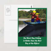 De slechtste dag Vist verjaardag Briefkaart (Voorkant / Achterkant)