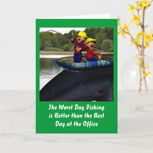 De slechtste dag Vist verjaardag Kaart (Gele Bloem)