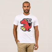 De slechtste DJ ooit T-Rex T-shirt (Voorkant volledig)