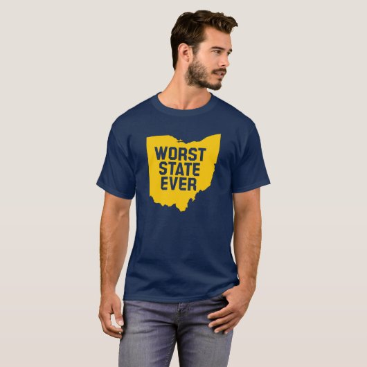 De slechtste staat ooit (Ohio) T-shirt (Voorkant volledig)