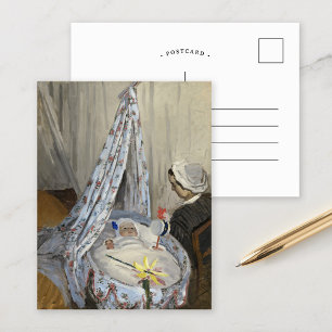 De slede   Claude Monet Briefkaart