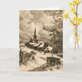 De slee kaart (Gele Bloem)