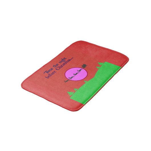 De slee van de kerstman en zijn trouwe rendiervluc badmat (Gekanteld)