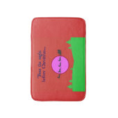 De slee van de kerstman en zijn trouwe rendiervluc badmat (Voorkant Verticaal)