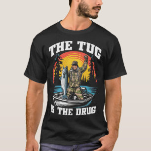 De sleepboot is mijn drugsgek Gevist T-shirt voor