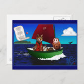 De sleepnetten en het Briefkaart Pussycat (Voorkant / Achterkant)