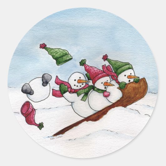 De Sleigh Ride Sticker (Voorkant)