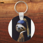 De sleuf met een parel sleutelhanger (Voorkant)