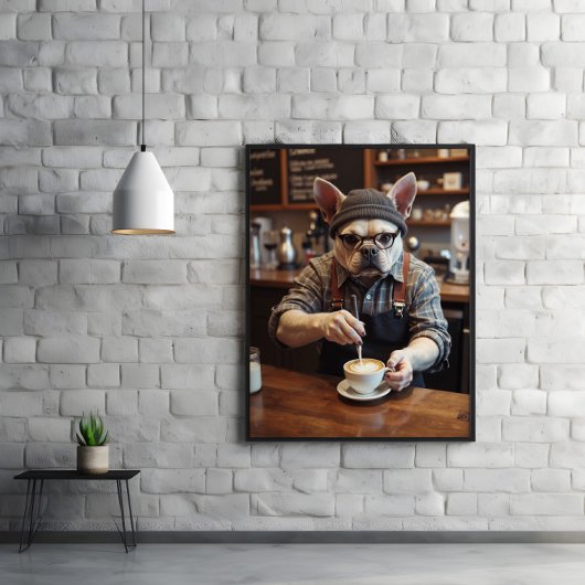 De sleur eindigt nooit, zelfs niet blaffen poster