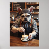 De sleur eindigt nooit, zelfs niet blaffen poster (Voorkant)