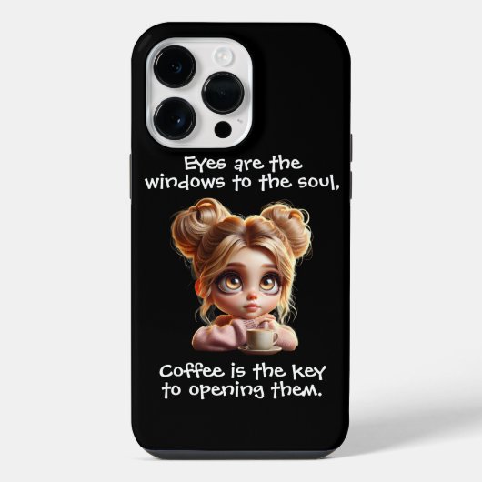 De Sleutel Is Koffie iPhone Hoesje (Achterkant)
