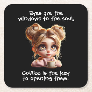 De sleutel is koffie kartonnen onderzetters