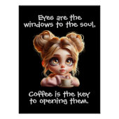 De sleutel is koffie perfect poster (Voorkant)