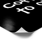 De sleutel is koffie perfect poster (Hoek)