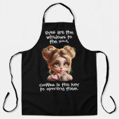 De sleutel is koffie schort (Voorkant)