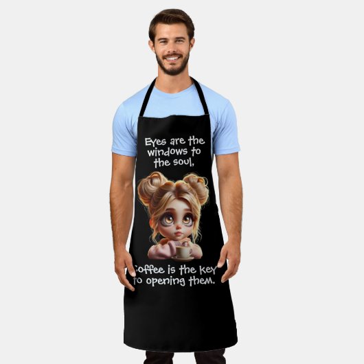 De sleutel is koffie schort (Gedragen)