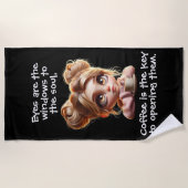 De sleutel is koffie strandlaken (Voorkant)