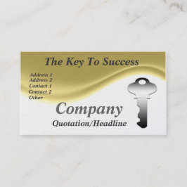 De sleutel tot de Visitekaartjes van het Succes