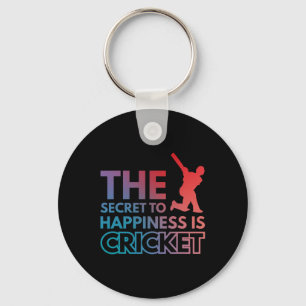 De Sleutel tot Geluk Is Cricket Sleutelhanger