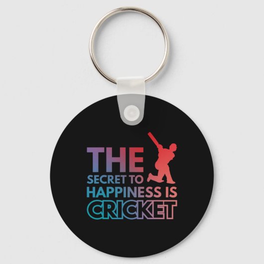 De Sleutel tot Geluk Is Cricket Sleutelhanger (Voorkant)