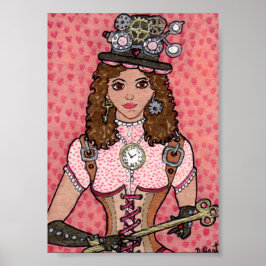 De sleutel tot haar steampunk-hart poster