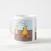 "De sleutel tot Meditatie is leren om te blijven" Koffiemok (Voorkant links)