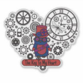 De sleutel tot mijn hart sticker (Voorkant)