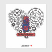 De sleutel tot mijn hart sticker (Vel)
