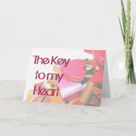 De sleutel tot mijn hart Valentijnsdag Wenskaart Feestdagen Kaart