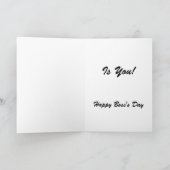 De sleutel tot ons succes is jou! Bedrijfs-dagkaar Kaart (Binnen)