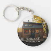 De sleutel tot onze kleine huisfoto sleutelhanger (Voorkant)