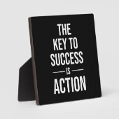De sleutel tot succes is actie, Gym, Hustle, Succe Fotoplaat (Voorkant)