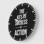 De sleutel tot succes is actie, Gym, Hustle, Succe Grote Klok (Hoek)