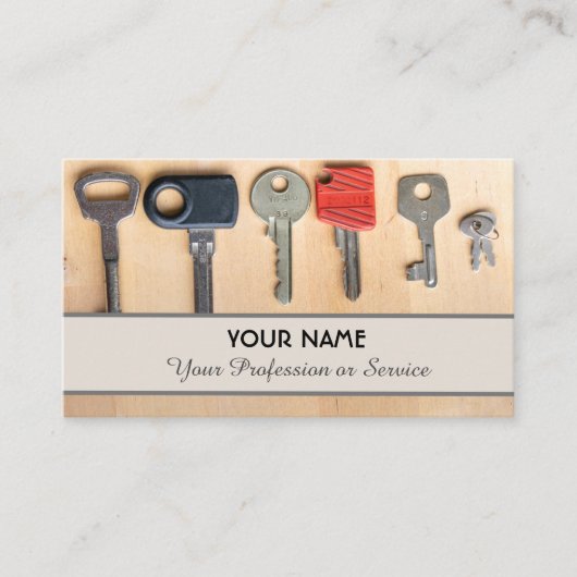 De sleutel tot uw succes - visitekaartje (Voorkant)