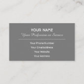 De sleutel tot uw succes - visitekaartje (Achterkant)