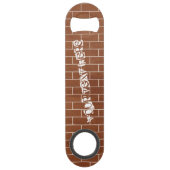 De Sleutel van de baksteenmuur Douanetekst - Fless Speed Flessenopener (Voorkant)